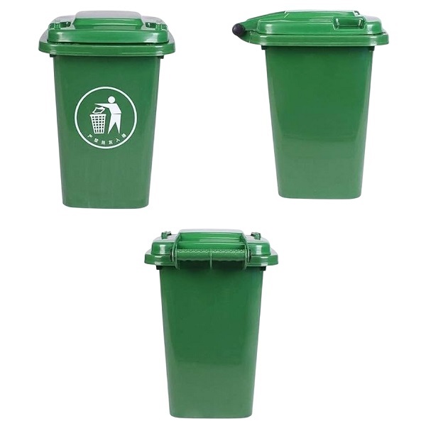 Dustbin 240Lit Material-HDPE, Size 72*57*110, Without Wheel & Pedal, Green