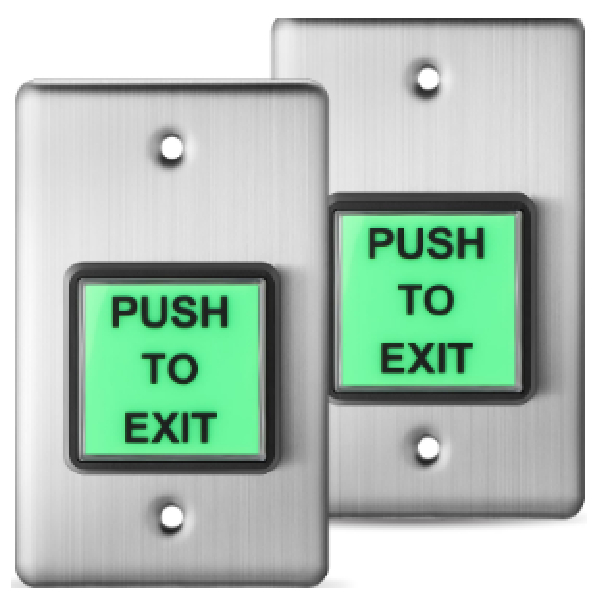 Exit Button 1Gang 2 Way No/Nc