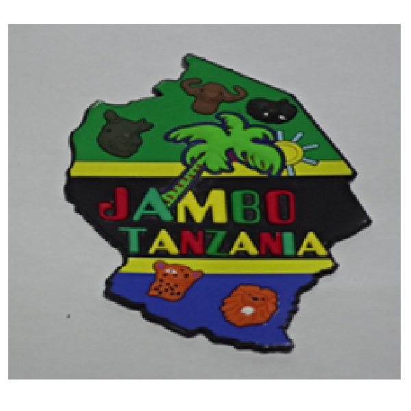 Magnet, Tanzania Flag, Map, Rubber Sunpower Magnet Rubber