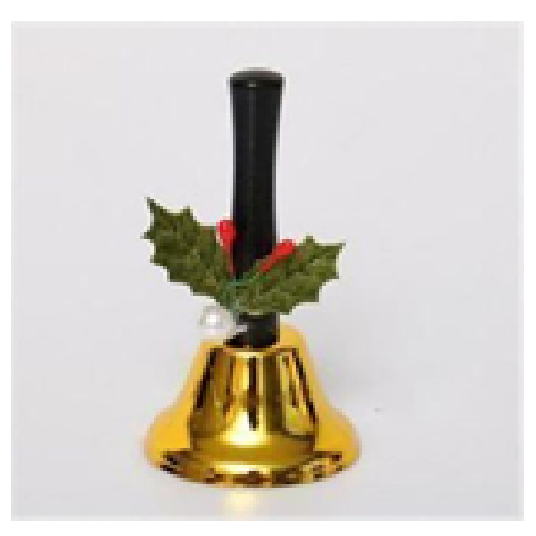 12*6.2cm Shiny Hand Metal Bell Gold