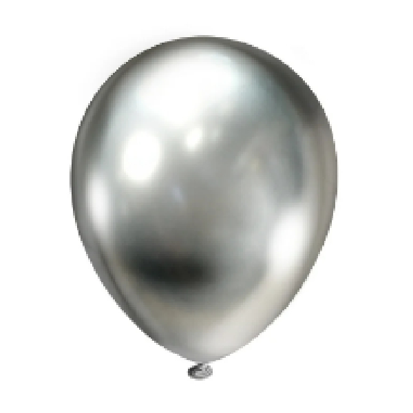 Balloon With Led Light 12 Pack Of 5 Silver