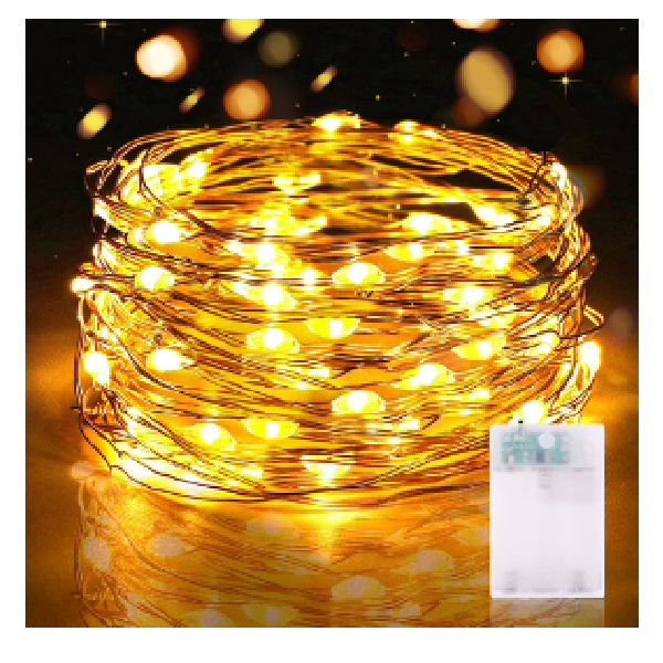 Copper Wire Mini Led Lights,5Meter With 50L,2*AA Battery