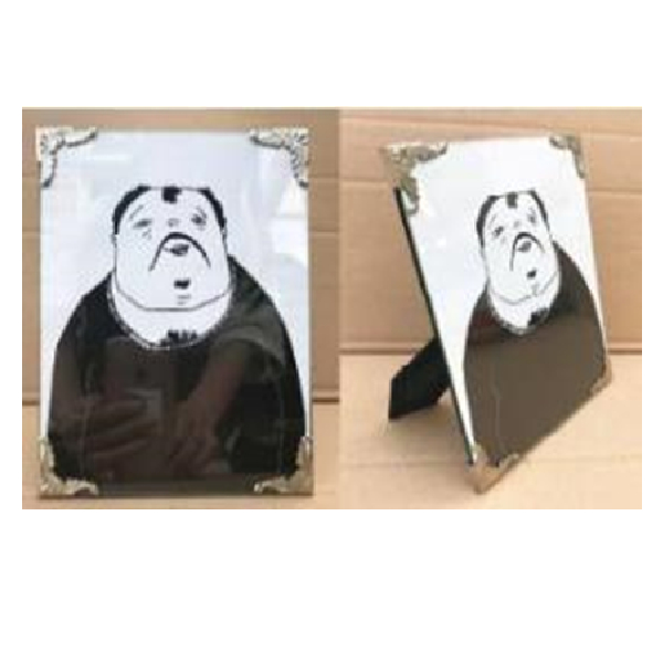 Glass Clip Frame With Fancy Silver Corner Clip 6X8