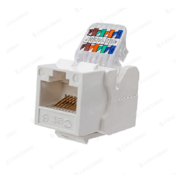 Keystone Cat6E Shielded, 90 Deg. Mod.