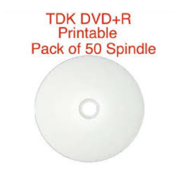 Dvd+R 4.7Gb In Spindle, Shrink Wrap 50 Tdk