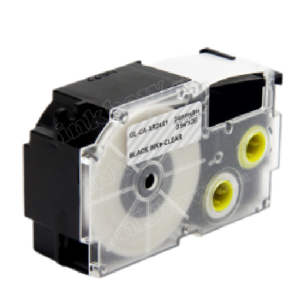 XR-24X1 Label Tape Cassette 24Mm Casio Casio Black On Clear