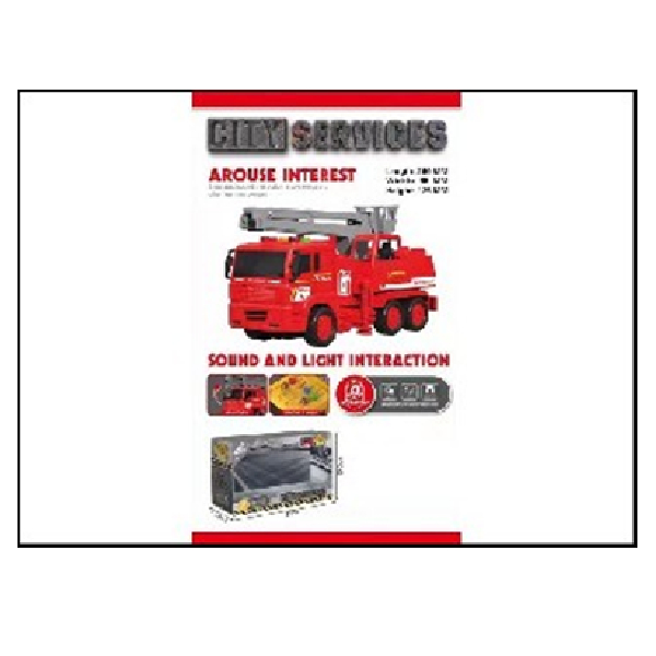 Fire Fighting City service Truck With Light In Window Box