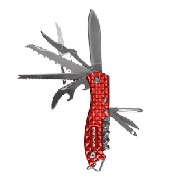 14-In-1 Multi-Tool Knife, Red