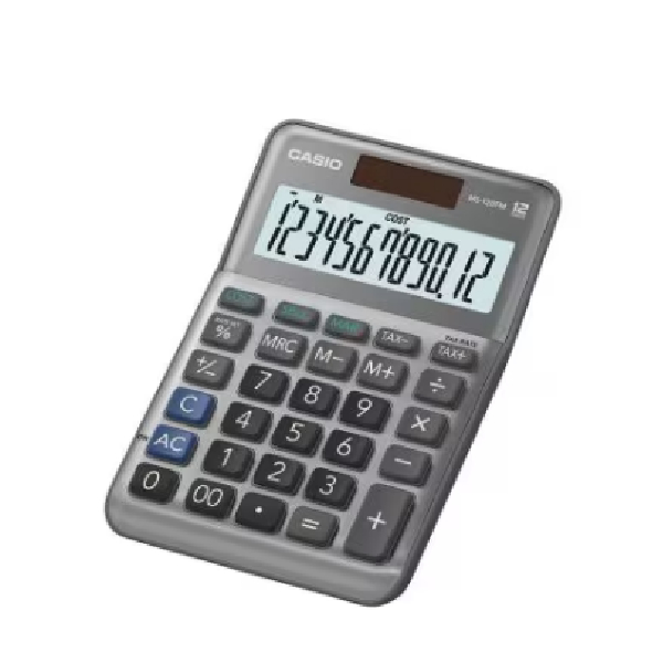 MS-120FM Desk Top Calculator 12 Digits Casio 2 Way