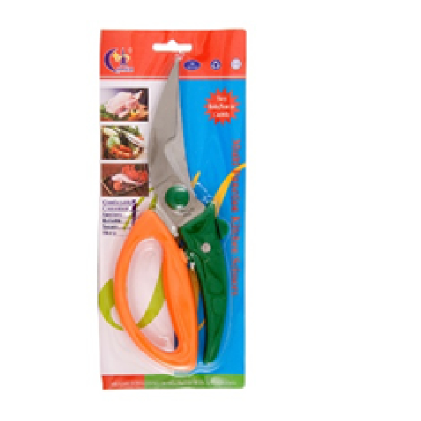 Curved Multi Function Kitchen Scissor, Can Cut Small Bones