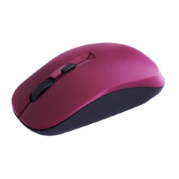 Cliptec 1600Dpi 2.4Ghz Wireless Optical Mouse(Smoothmax)-Maroon