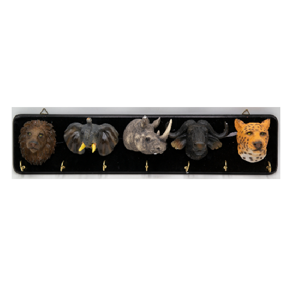 Hanger With 5 Big Animal Head 42X9.5Cm