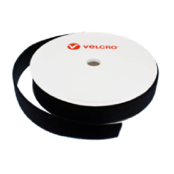 Velcro Hook And Loop, Black, 25MM Width, 25M Length Of Roll, For Both Parts