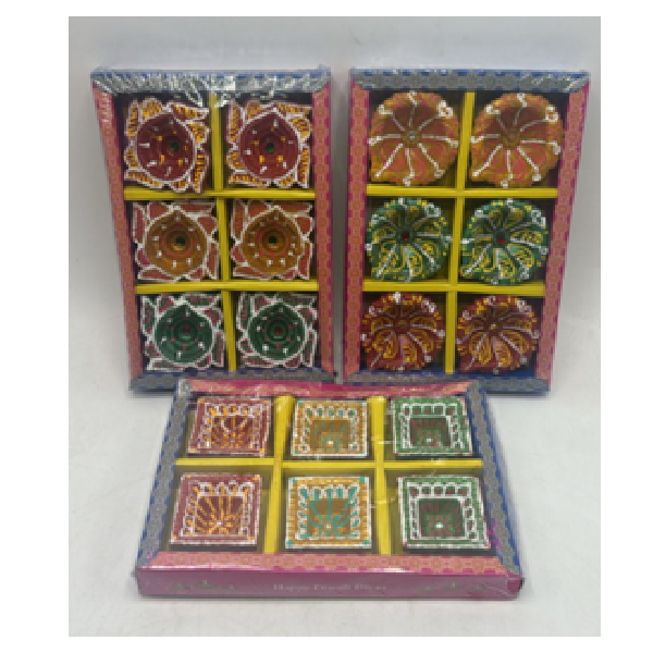6pcs Decorative Diva In Printed Window Box