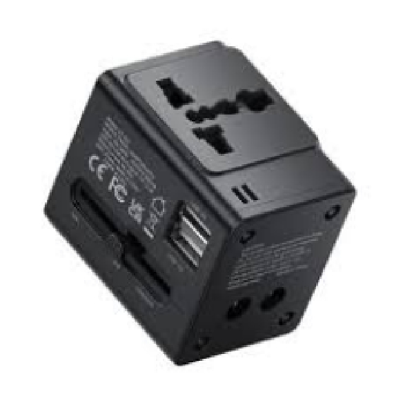 Mcdodo 10.5W 2APlus1Ac Universal Travel Adapter (Uk/Us/Eu/Au)-Black