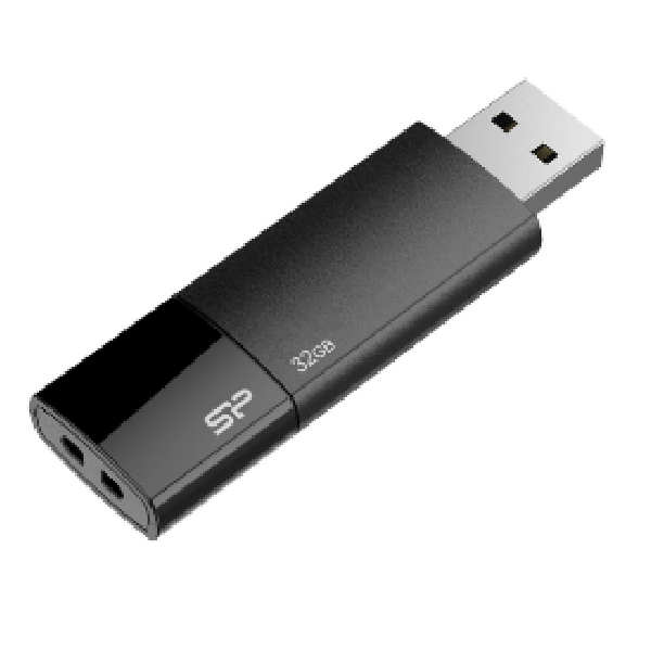 Usb 2.0 Flash Disk U05, 32Gb Black, Silicon Power