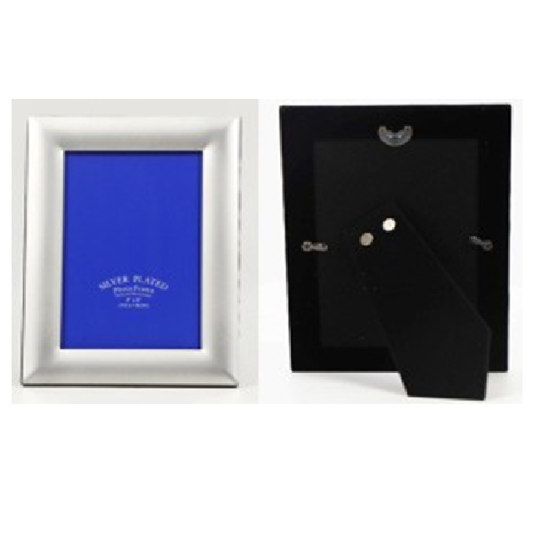 Photo Frame 4X6 Inch Broad Shiny Silver