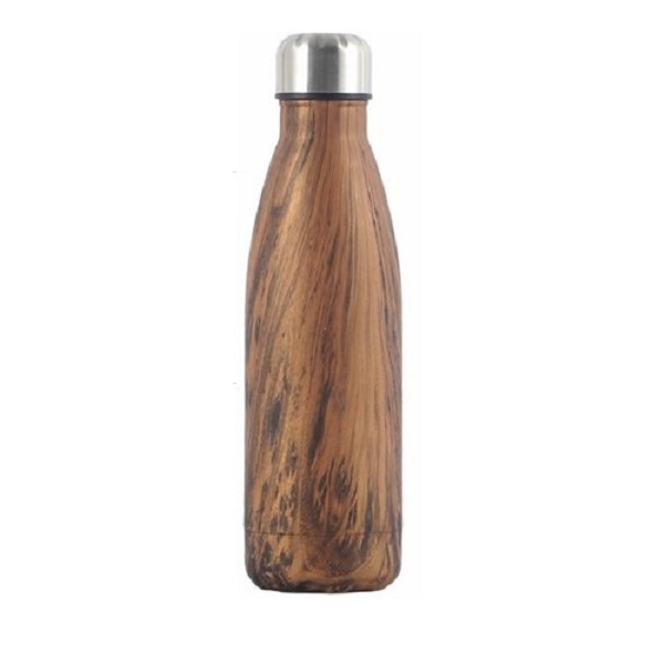 750ml Wooden Styles Cola Bottle Brown, Stainless Steel (SS304 SS201)