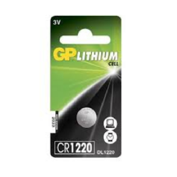 Lithium Battery GP CR1220 Single Piece