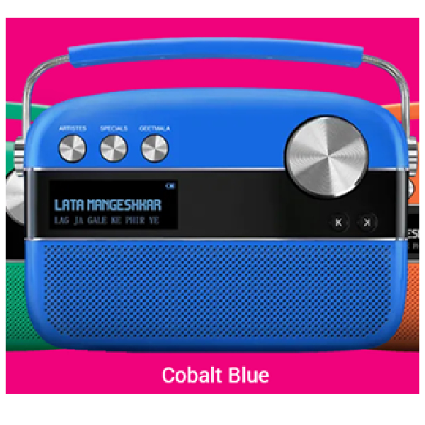 Saregama Carvaan Portable Cobalt Blue Music Player