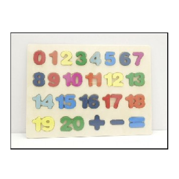 Wooden Capital Number Tray Shrink Film Packing