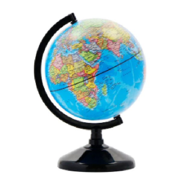 World Globe 14cm Each In Color Box Packing