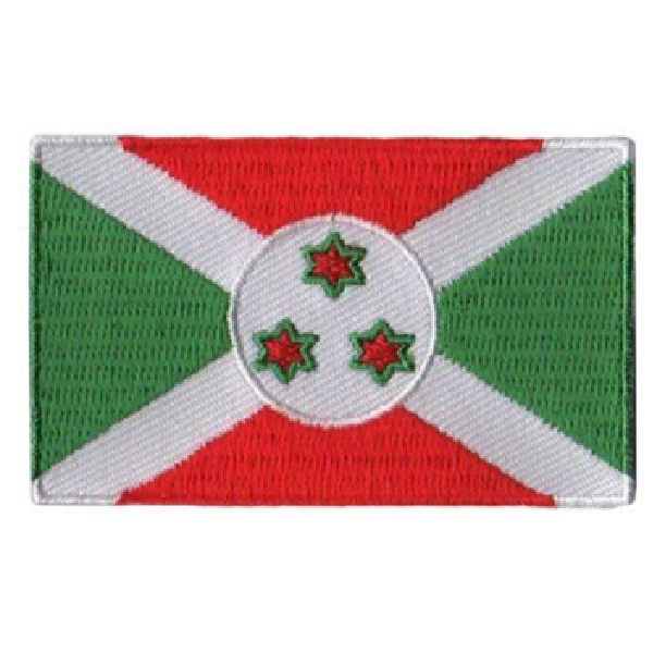 Patch Standard Embroidery-Burundi 7.6X5.1 Cm Sunpower Badge Embroided