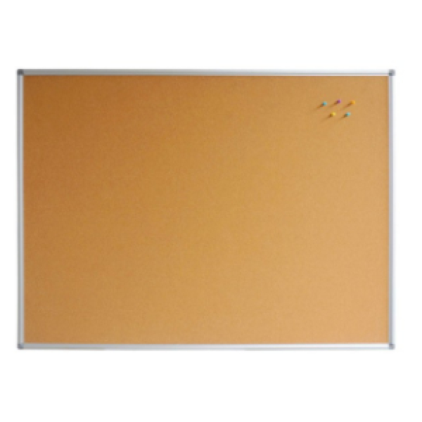 60x90cm Cork Board Single Side, 1mm Cork Sheet With Aluminum Frame 1.7x1.7cm