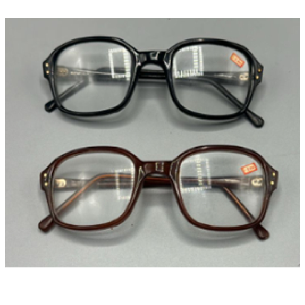 Reading Glasses 2.50 Power Plastic Frame, Black/Brown