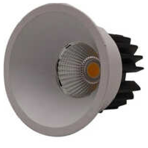 Cob Led Down Light 12Watt 85X114Mm, White, Aluminium+Powder Spraying Win Win