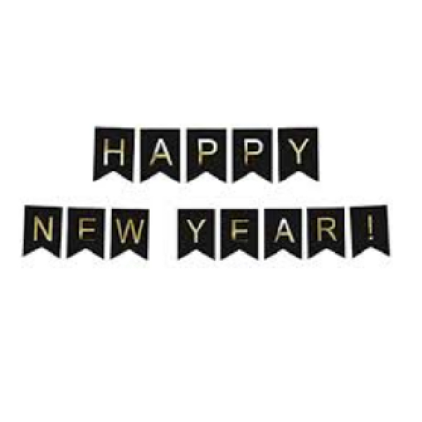 Happy New Year Banner Foil Type