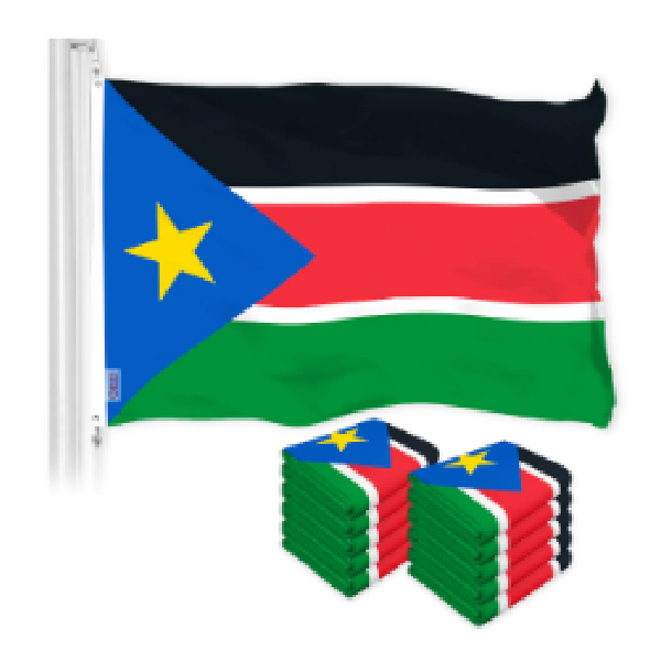 Flag Cloth Material 36inchX60inch Southsudan