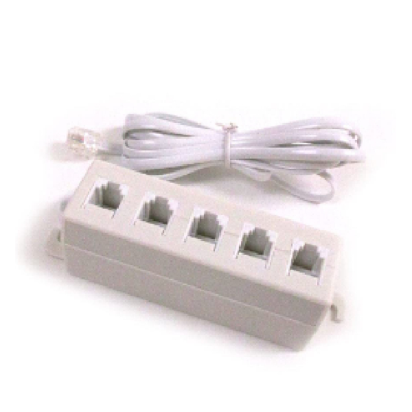 Telephone Accessory Modular Jack Quintupe