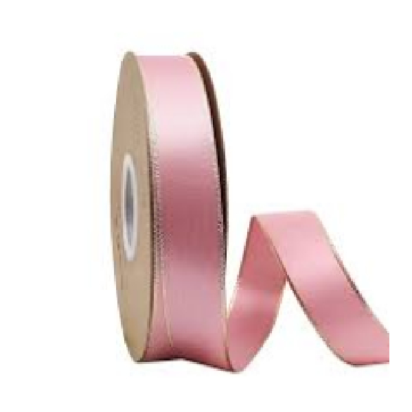 Single Side Polyester Ribbon 15mm, 25 Yards, Lt.Orchid Color
