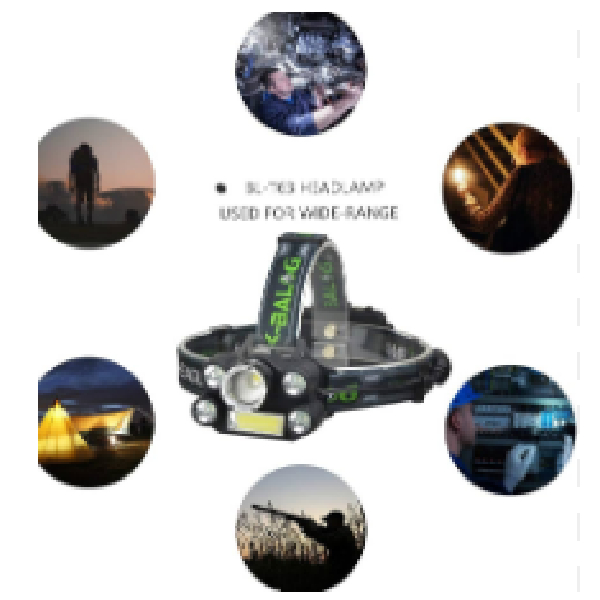 Solar LED Rechargable Multifunctional Handlamp, Big Head X-balog