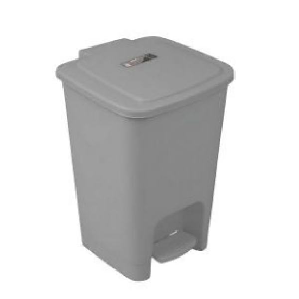 15L Pedal Dustbin, 26*26*35cm, Gray