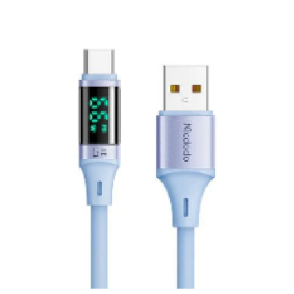 Mcdodo Digital Display Type-C 6A Data Cable 1.2M-Silver
