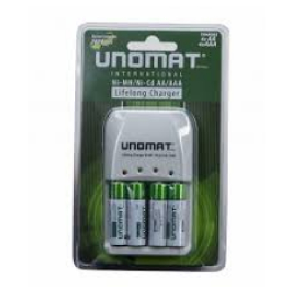 Aa Rechargable Battery With Charger 2600Mah Unomat