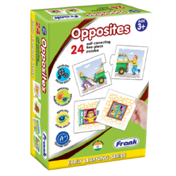 Early Learning Puzzle Opposite, 24 Self Correcting Two Pc Puzzles Frank