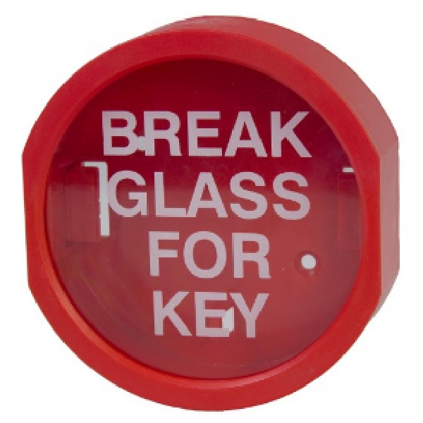 Spare Keyguard Glass Round, 105Mm Diameter, Markedinch Break Glass For Keyinch
