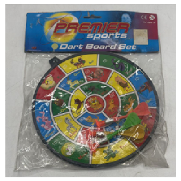 Dart Board Set Toy Animal Print On Dart Board With 3 Darts