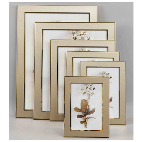 Photo Frame 8X10 Inch Broad Gold Shining Inner/Outer Border