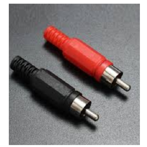 RCA Plug Plastic Red / Black