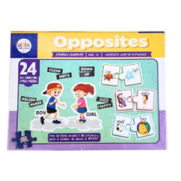 Opposite Puzzles Set Of 2pc 28 Self Correcting Puzzles Alyna