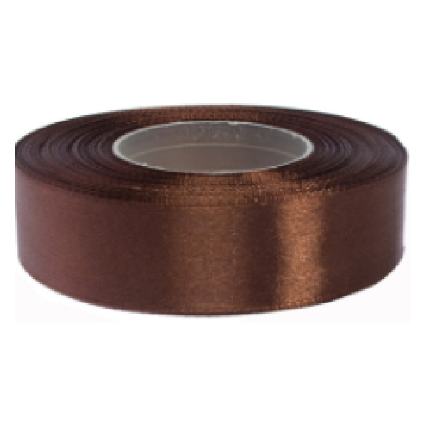 Satin Ribbon Width : 1.25Cm, 30 Yards/Roll, Brown