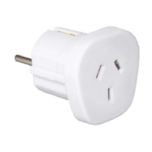 2 Round Pin With Earth To Australian Plug Socket