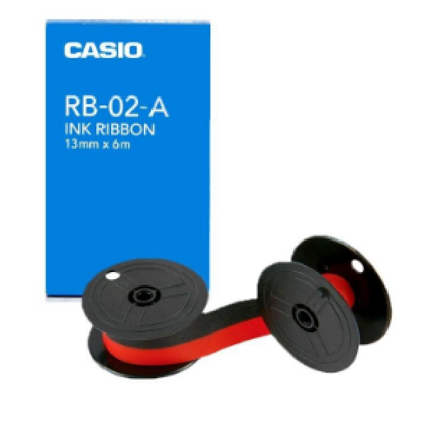 Ink Ribbon For Dr Type Printers, Color Black/Red (Rb02) 13Mm X 6M 13Mmx6M Casio Rb02