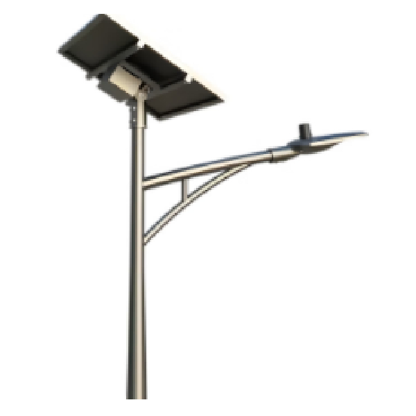 Solar Street Light With Led Lamp, Solar Panels And Charge Controller 40W Sunpower