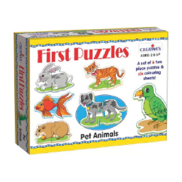 First Puzzles- Pet Animals Creative