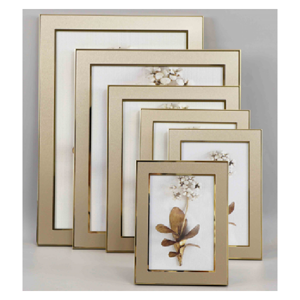 Photo Frame 8X12 Inch Broad Gold Shining Inner/Outer Border